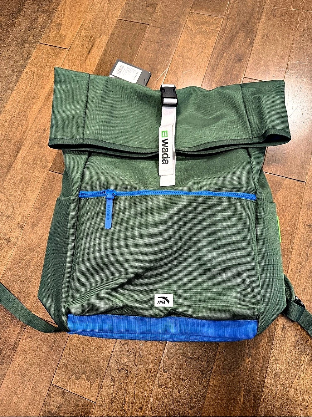 ANTA R0LTOP BACK PACK Green & Blue Backpack NWT
